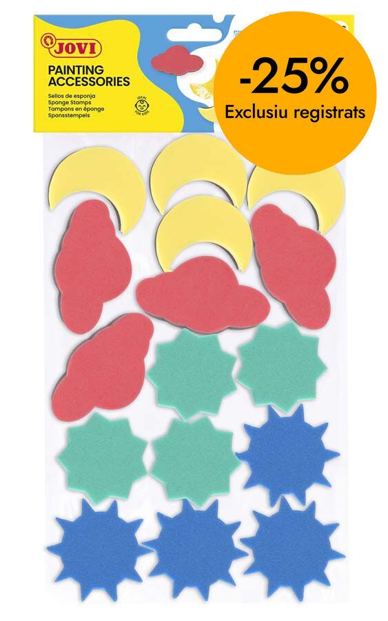 Esponjas formas pintura Jovi set 3u