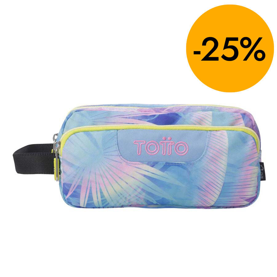 Estuche 3 cremalleras Totto Prisma