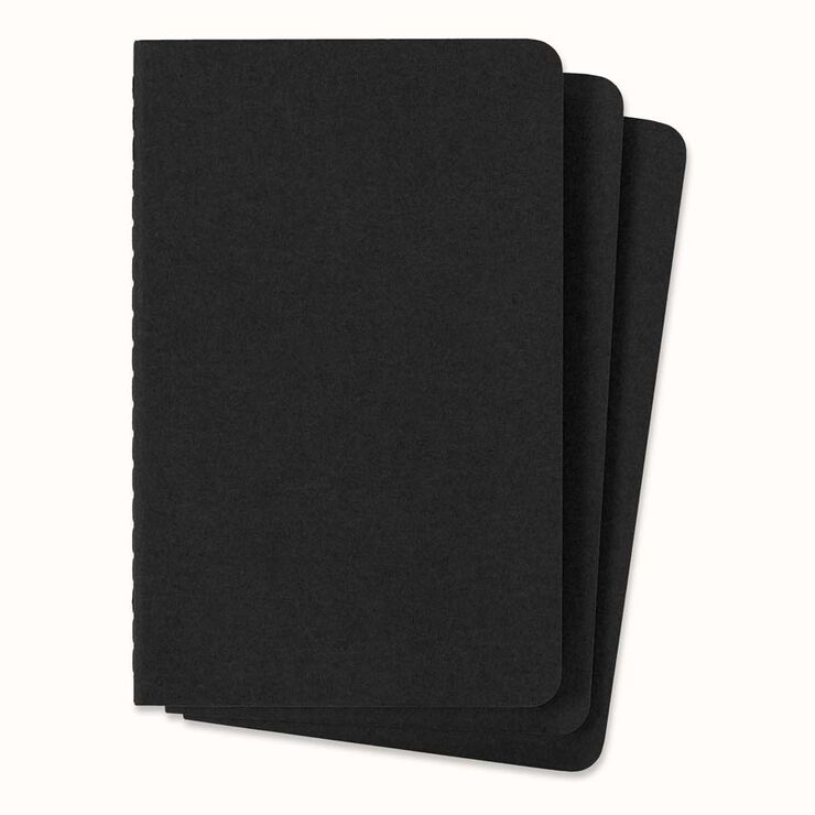 Pack 3 Libretas Moleskine P Negro Raya