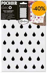 Plantilla Stencil Aladine 20x30cm Gotas