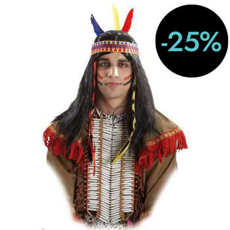 Perruca Indi amb Trenes