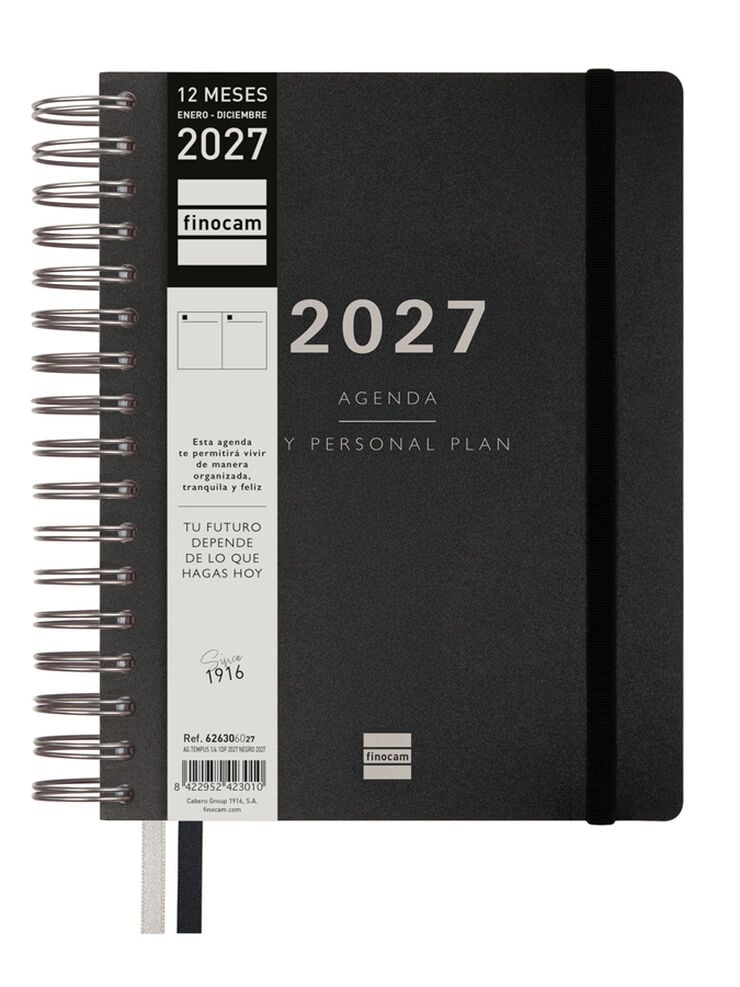 Agenda Finocam Tempus Dia P&agrave;gina 2027 Castell&agrave; Negre