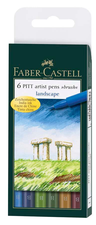 Rotuladores Faber-Castell Pitt Paisajes 6u