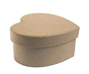 Cajita papel mach&eacute; Neo coraz&oacute;n peque&ntilde;a