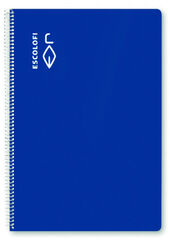 Espiral A4 Escolofi 5x5 c/m 80H azul