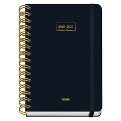 Agenda Escolar Dohe Espiral A5 sem/vista castellano 2026-2027 Negro Premium