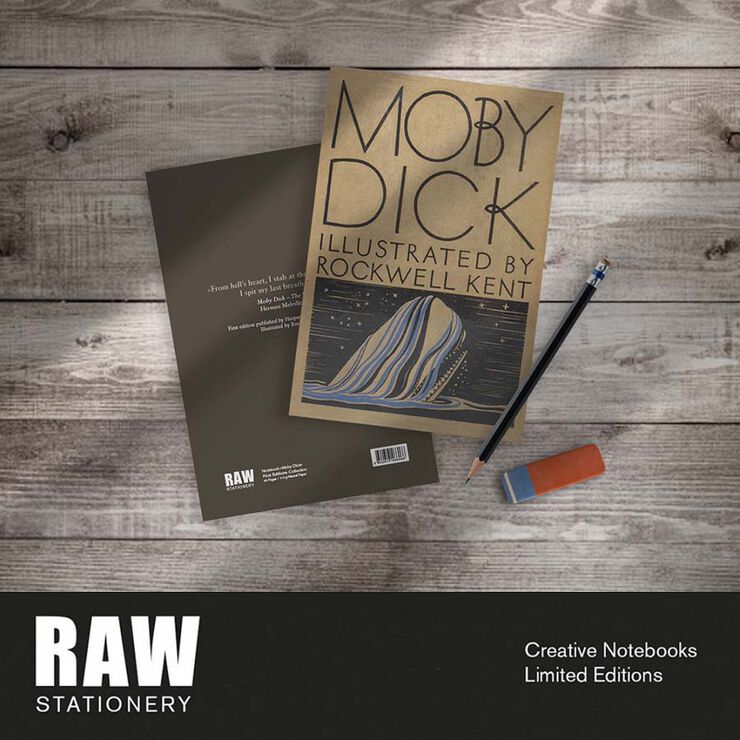 Libreta A5 Raw Stationery Primera Edición Moby Dick