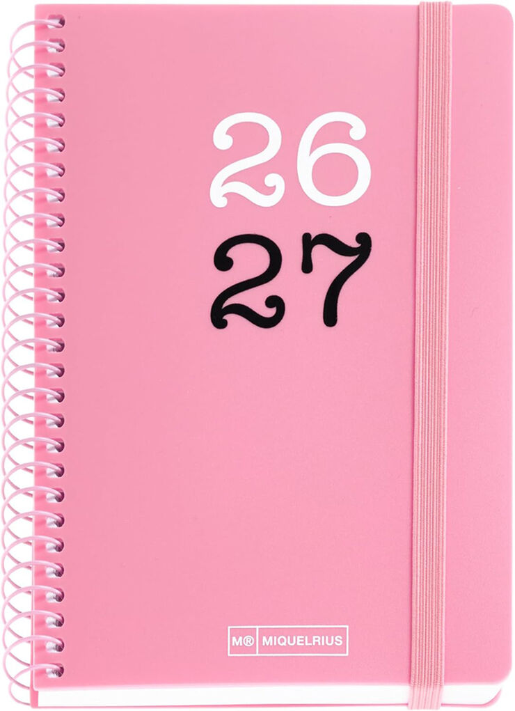 Agenda Escolar Activa S/V Cat. 2026-2027 Rosa