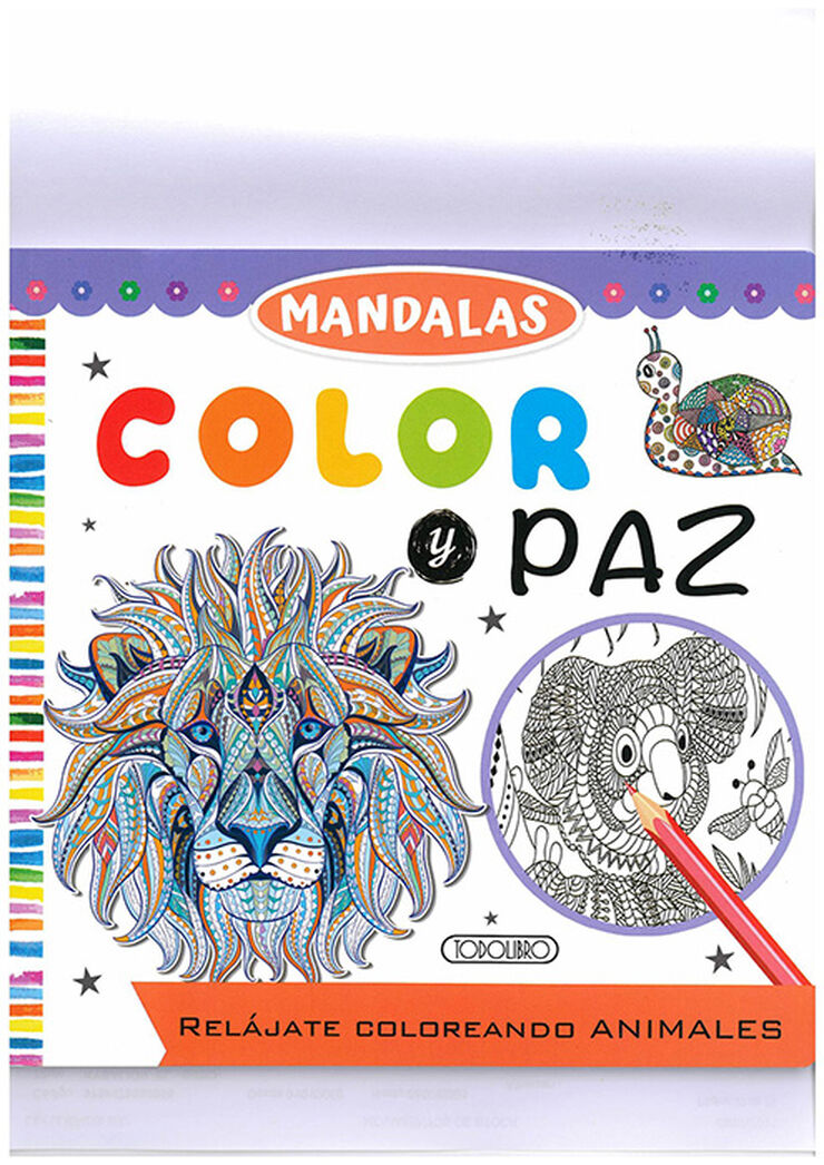 Color y paz mandalas (león)