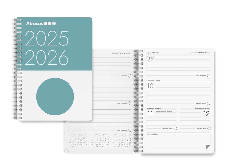 Agenda escolar Abacus 2025-26 semana vista catal&aacute;n