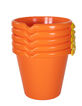 Cubo 19cm Miniland Naranja (5 unidades)