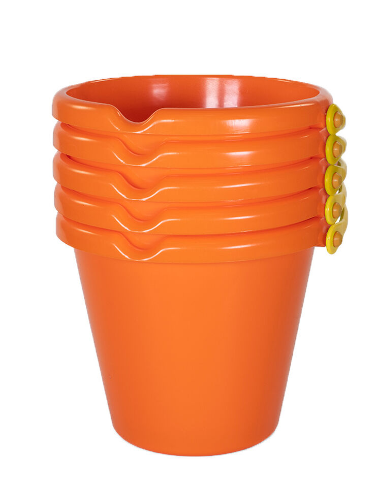 Cubo 19cm Miniland Naranja (5 unidades)