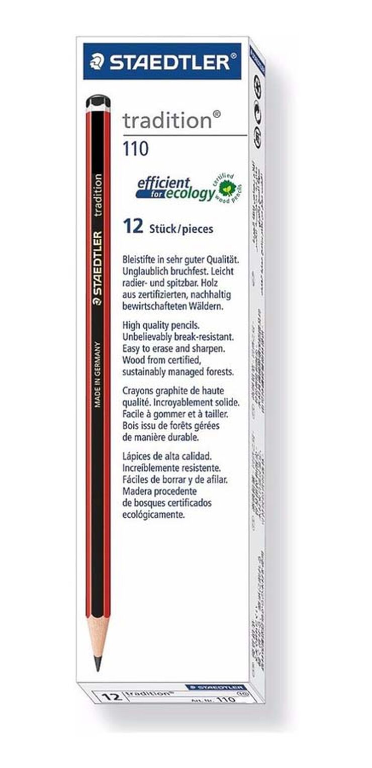 Llapis grafit Staedtler Tradition 110 3B 12u