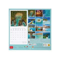 Calendario pared Legami 30X29 2024 Vitamin Sea