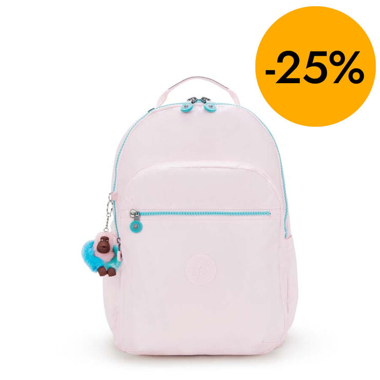 Motxilla Kipling Seoul Lap Sea Pink Met