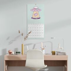 Calendario pared 2026 30x30cm Pusheen