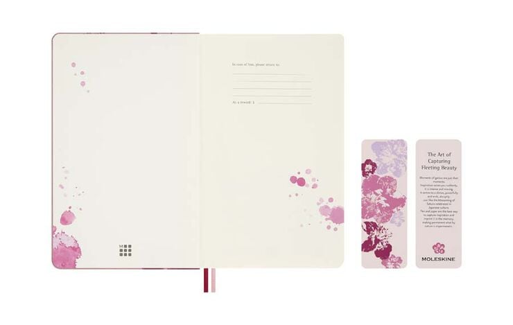 Agenda Moleskine 18 mesos dia/p&agrave;g L tapa dura Sakura