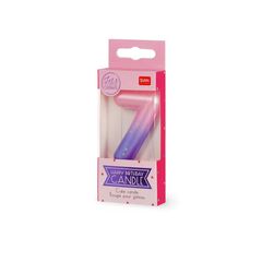 Espelma Legami rosa/lila núm.7
