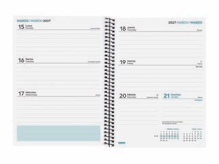 Agenda Escolar Finocam Secundaria 1/4 Sem/Vista Castellano 2026-27 Negro