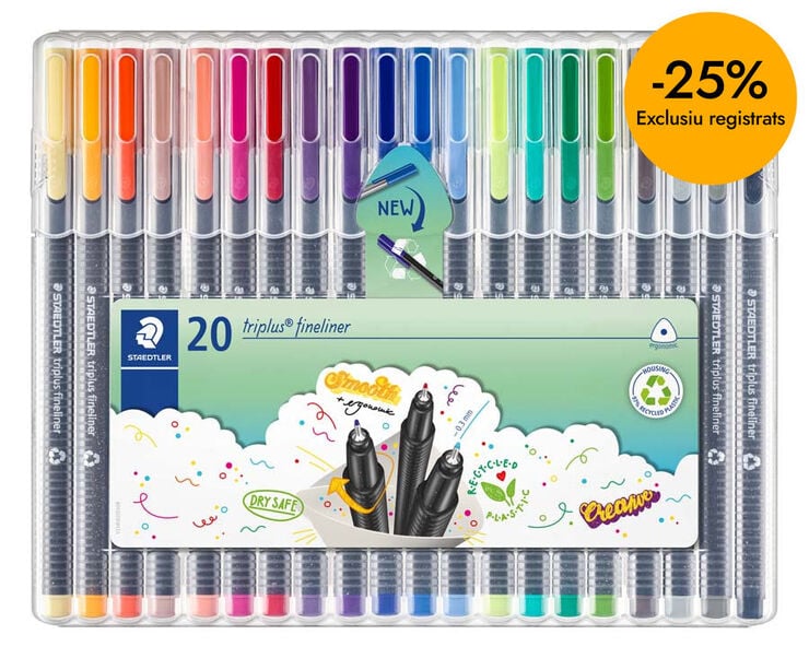 Rotuladores Staedtler Triplus Fineliner 334 20 colores