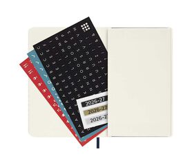 Agenda Moleskine 18 meses sem/vista P tapa blanda azul