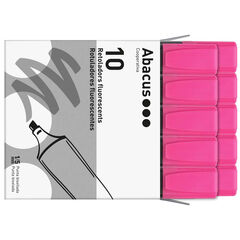 Marcador fluorescent Abacus rosa 10u