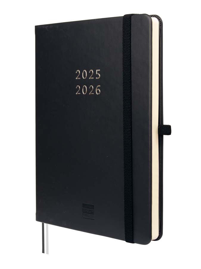 Agenda Finocam 18 meses M5 sem/vista mult 2025-26 negro