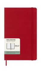Agenda Moleskine 18 meses d&iacute;a/p&aacute;g L tapa dura rojo
