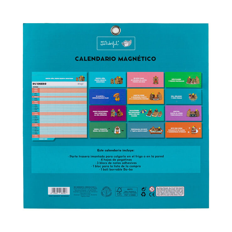 Calendari Mr. Wonderful Parets Imant Familiar Catal&agrave; 2027