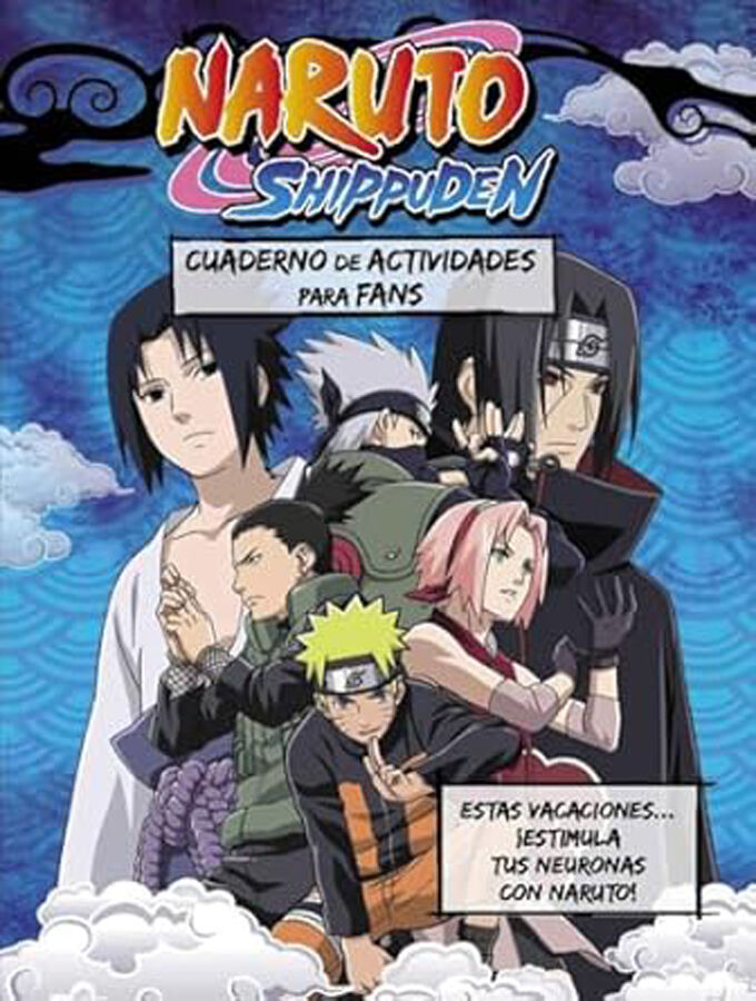 Cuaderno de actividades para fans Naruto Shippuden