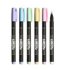 Rotuladores Tombow Fudenosuke pastel 6 colores