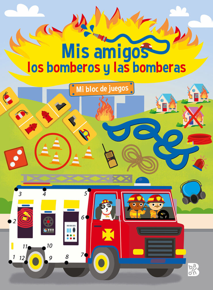 Mis amigos los bomberos y las bomberas. Mi bloc de juegos