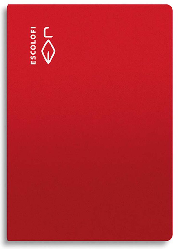 Libreta grapada Escolofi A4 50 hojas montessori pauta 5 rojo