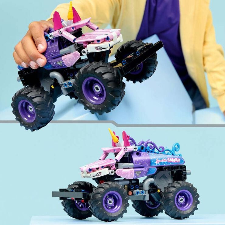 LEGO® Technic Monster Jam™ Sparkle Smash™ amb Motor de Càrrega Manual 42220