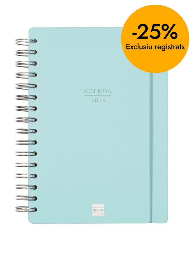 Agenda Finocam 16 meses Haiku E10 sem/vista cat 2025-26 azul