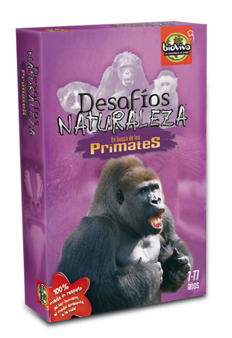 Juego de cartas Bioviva Desaf?os Naturaleza Primates