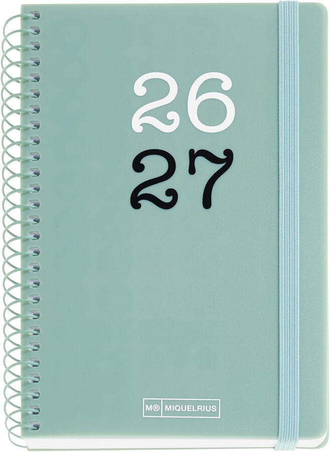 Agenda Escolar Activa D/P Mult. 2026-2027 Verd
