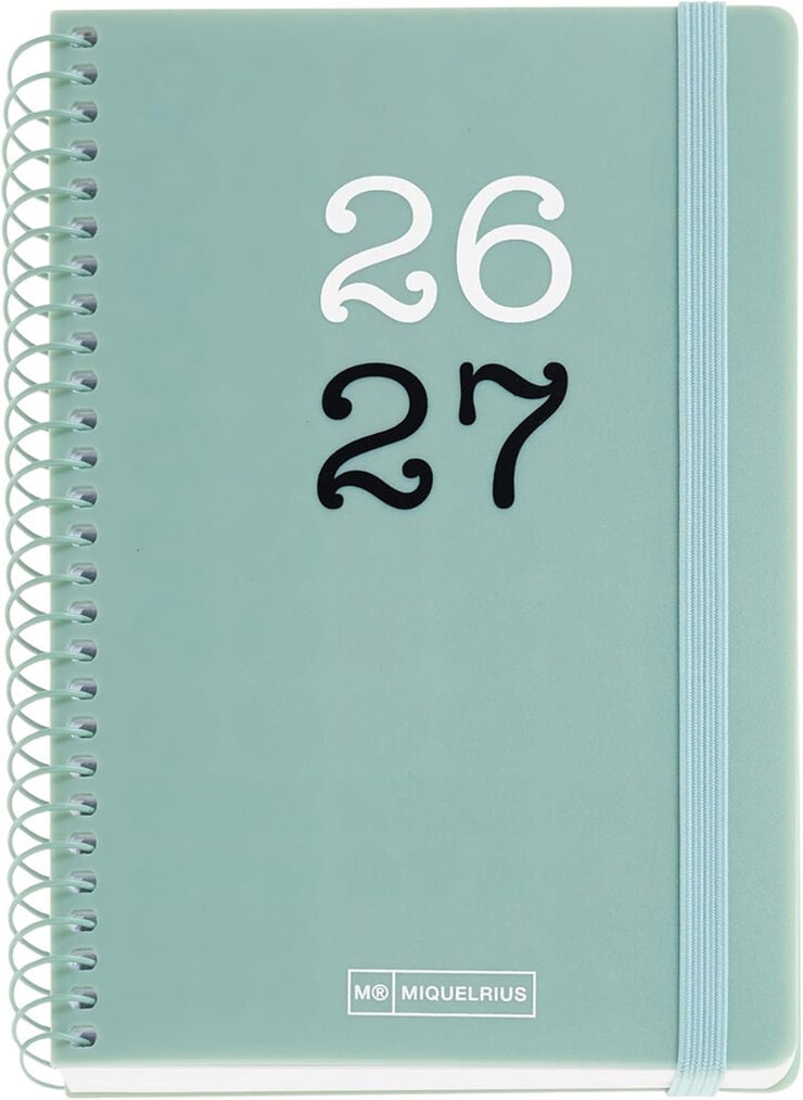 Agenda Escolar Activa D/P Mult. 2026-2027 Verd