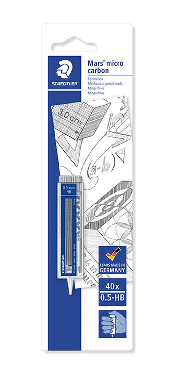 Mines grafit Staedtler Mars Micro Carbon 0,5mm HB 40u