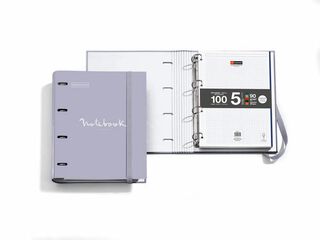 Carpebloc Emotions Miquelrius amb recanvi A4 4 anelles gris