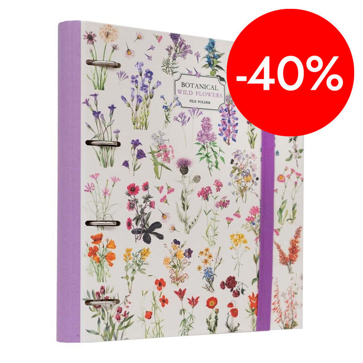 Carpeta 4 Anelles Kokonote Botanical Wild Flowers