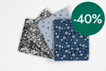 Tela Patchwork Creative 45x55 cm azul oscuro