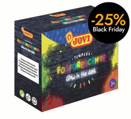 Tempera Jovi fluorescente 4 colores