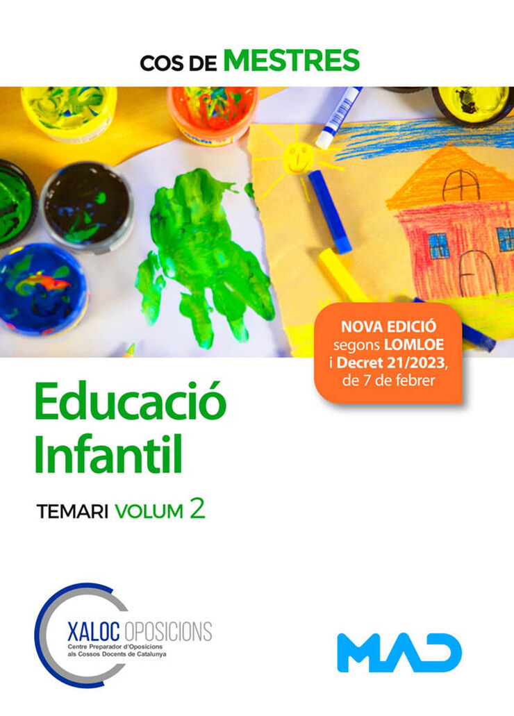 Cos de Mestres. Educació Infantil. Temari volum 2. Generalitat de Cataluña