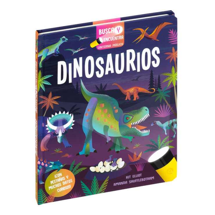 Busca y encuentra linterna mágica, dinosaurios