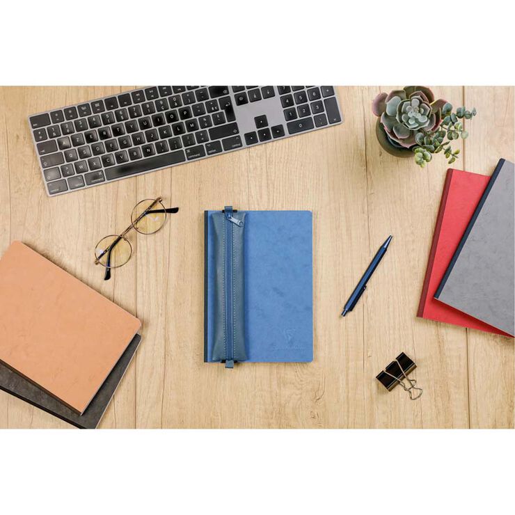 Estoig Pla amb goma Nomaddict blau