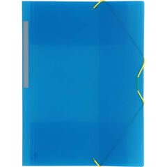 Carpeta gomas y solapas Folio Grafoplas pp azul