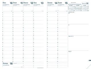 Agenda Quo Vadis 13M Ministre 16x24 cm Semana Vista Catal&aacute;n 2027 Lino