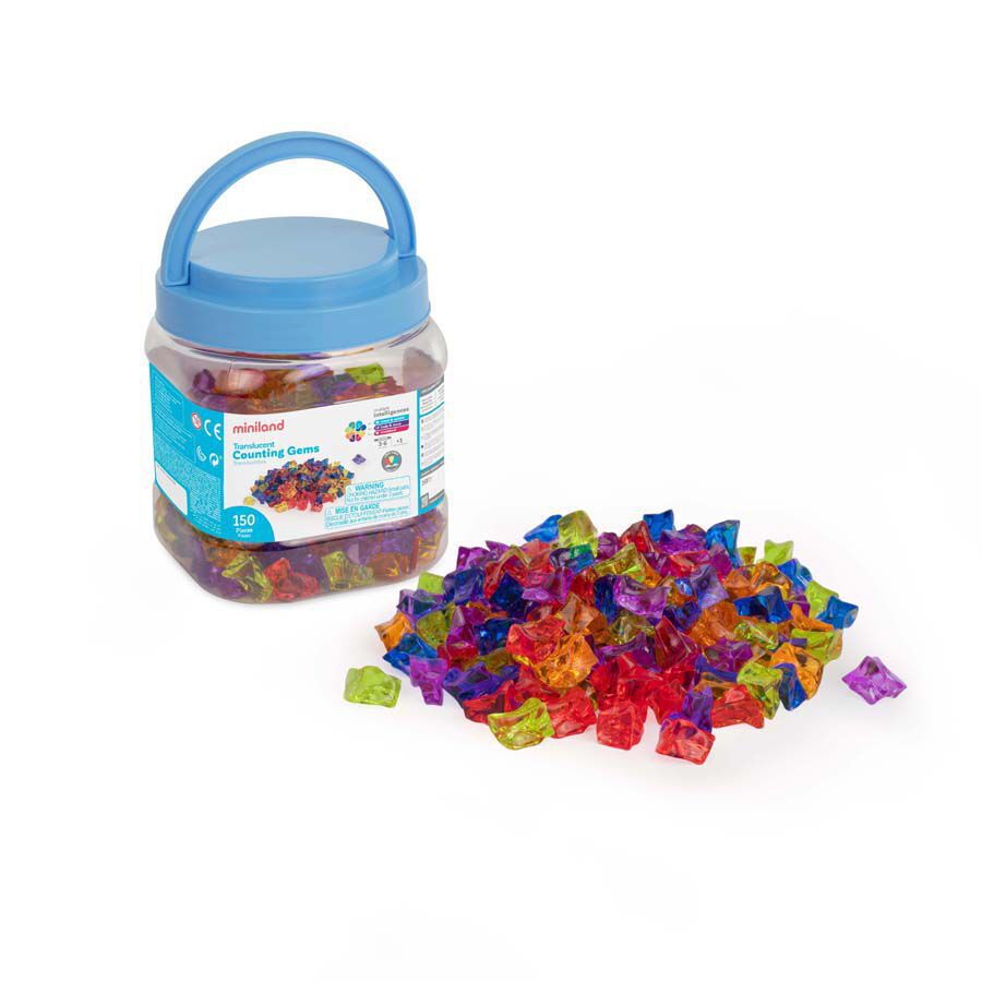 Gemas transl&uacute;cidas 150 unidades