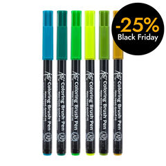 Retoladors Brush Koi botanic 6 colors